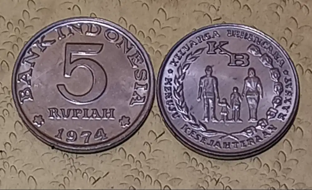 Koin 5Rp th.74, KB