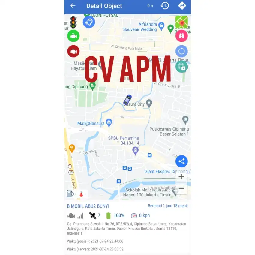 GPS TRACKER CEK LOKASI KENDARAAN