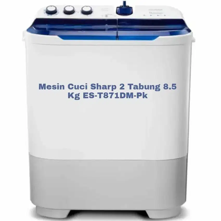 Mesin Cuci Sharp 2 Tabung 8.5 Kg