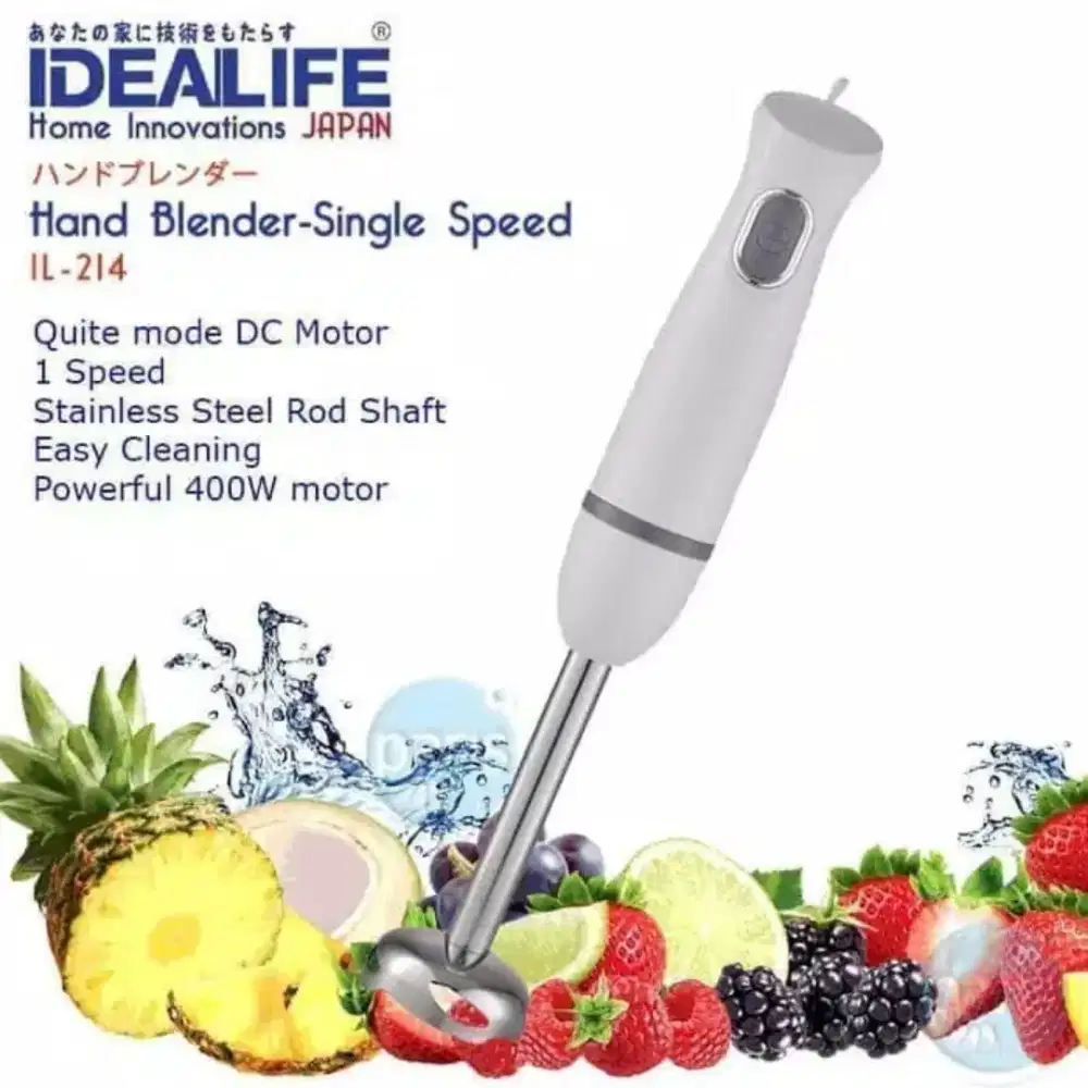 Handblender stick idealife il 214 kitchen blender