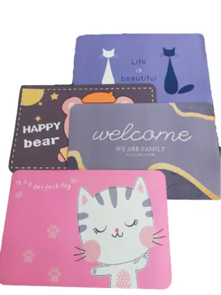 Keset Diatomite Segi/Keset Kamar Mandi Menyerap Air/Keset Antislip