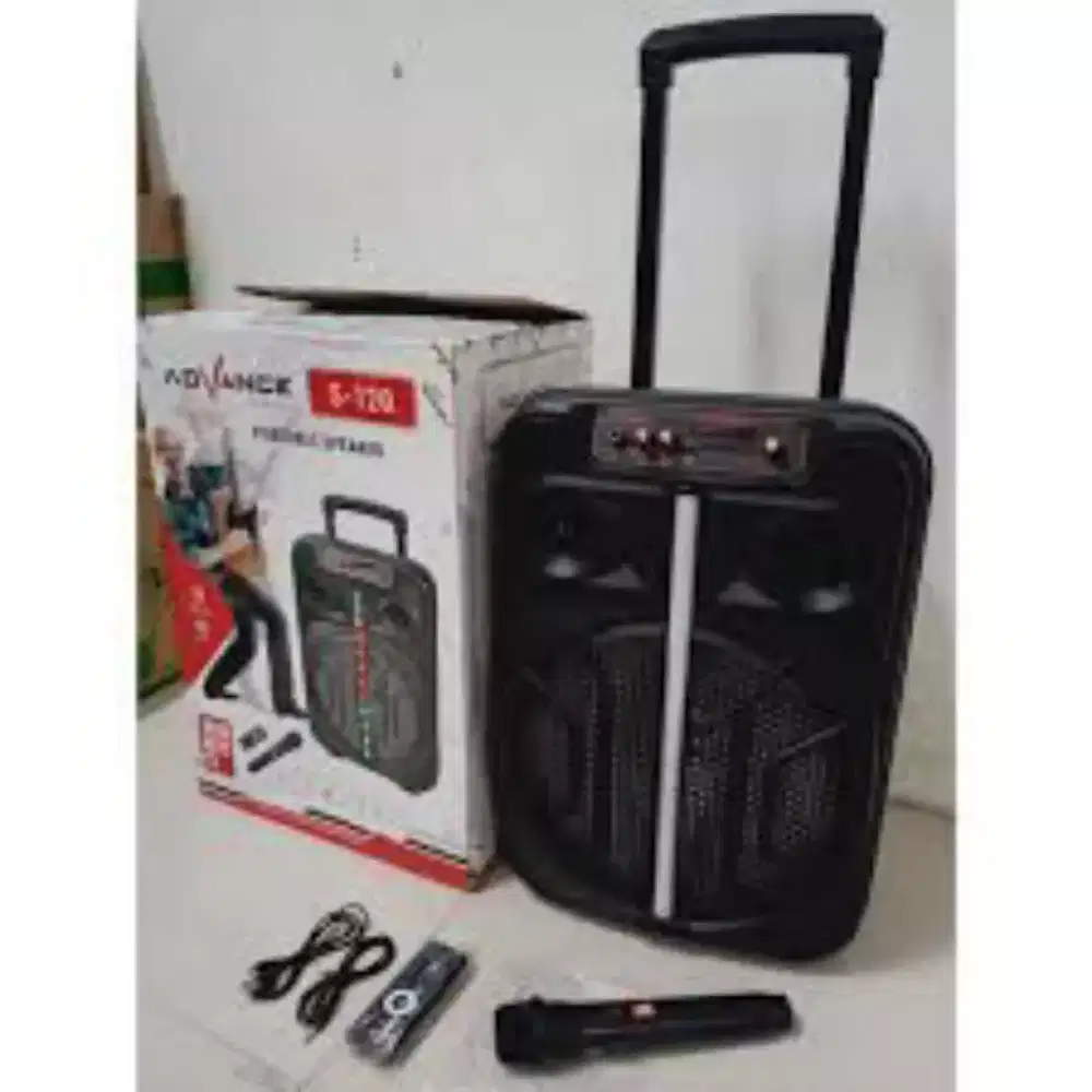 Speaker 12in portable+mic wireless