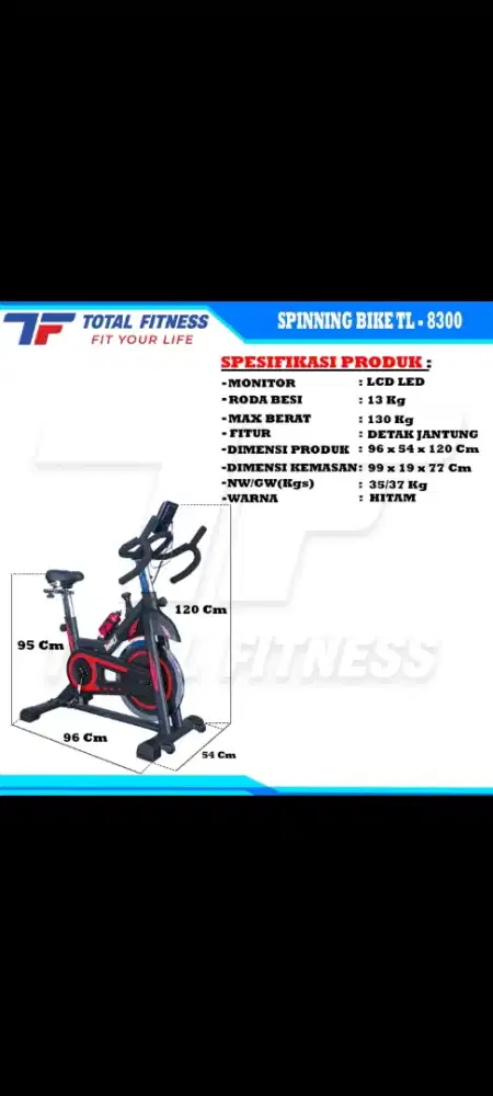 Spining Bike Sepeda Balap fitnes terlaris