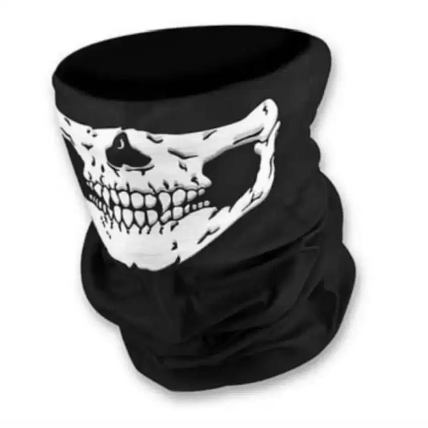 MASKER BUFF SKULL TENGKORAK RAHANG dapat 2 pcs