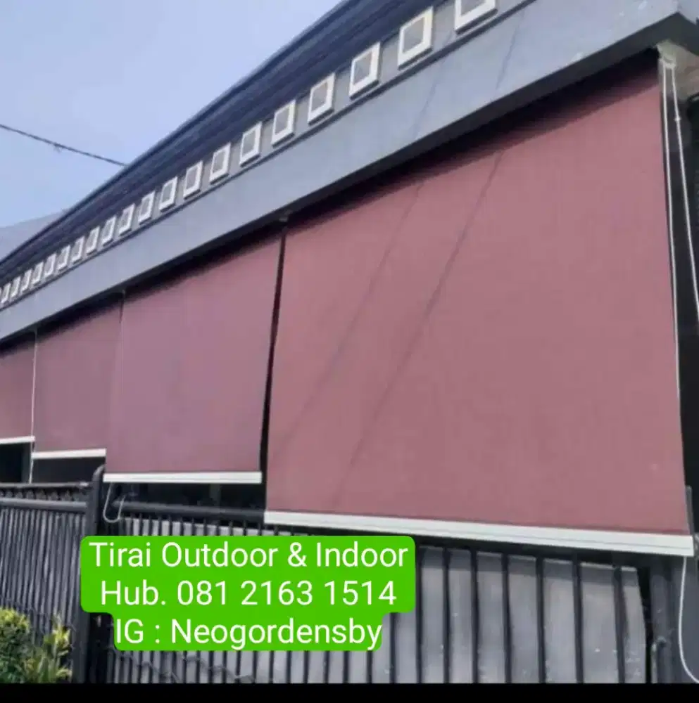 Roller outdoor dan Krey Alminium vertikal