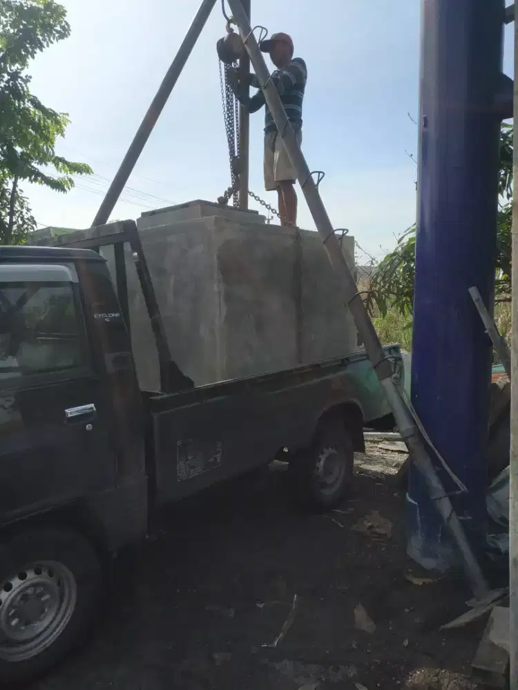 Tandon air tanam bak beton cor