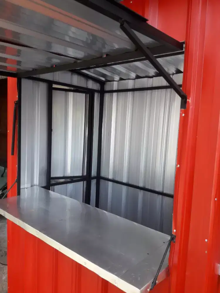 Both kontainer rangka besi holow