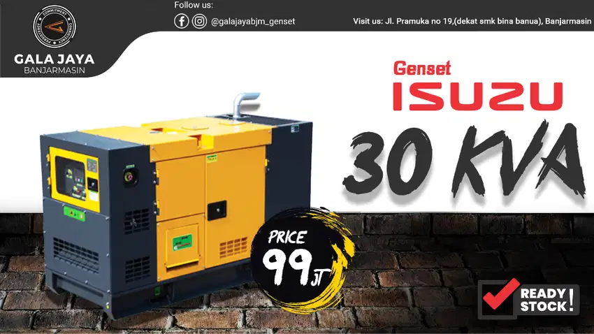 Genset Solar Isuzu 30 KVA