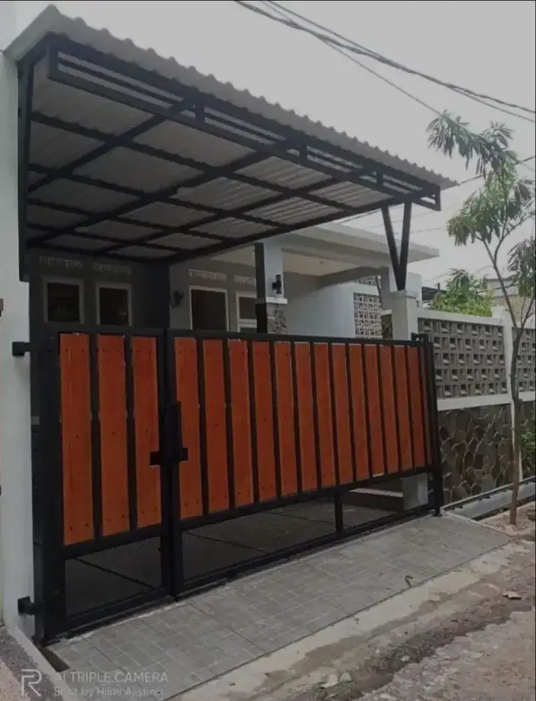 Kanopi alderon rangka tunggal modern