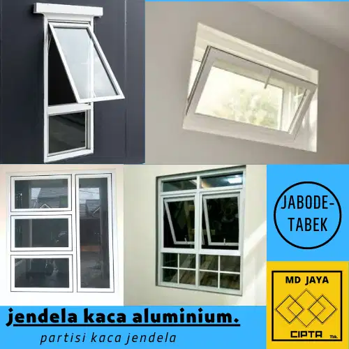 jendela kaca aluminium jendela modern terbaru swing