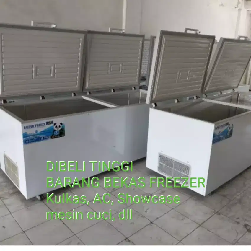 Dibeli tunai Freezer box bekas anda dll harga sesuai kondisi