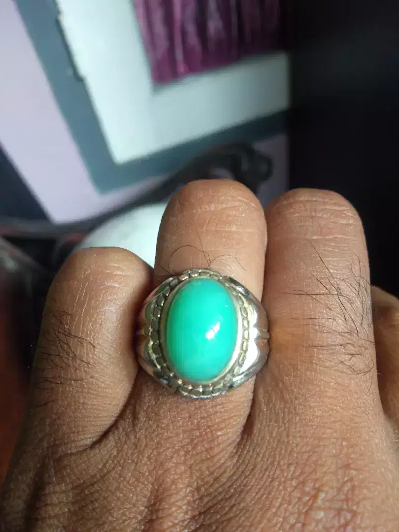 Batu permata chrysoprase relaxa natural