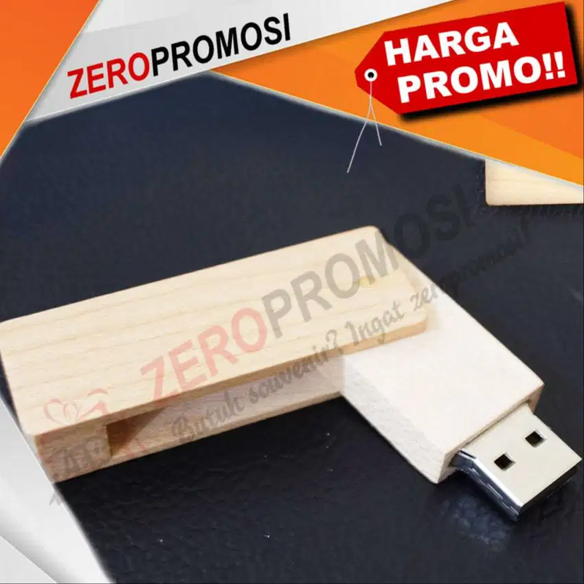 Flashdisk Kayu Swivel Rotary FDWD21
