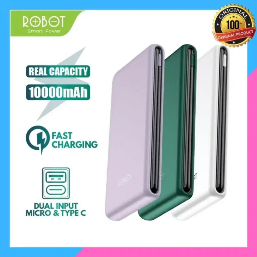 PowerBank Robot RT180 10000 mAh 5V/2A Port Type-C & Micro USB Original