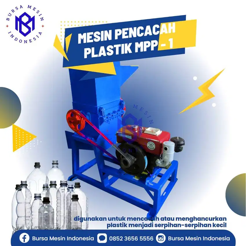 Mesin KMB 1 Mesin pencacah, penghancur plastik kertas