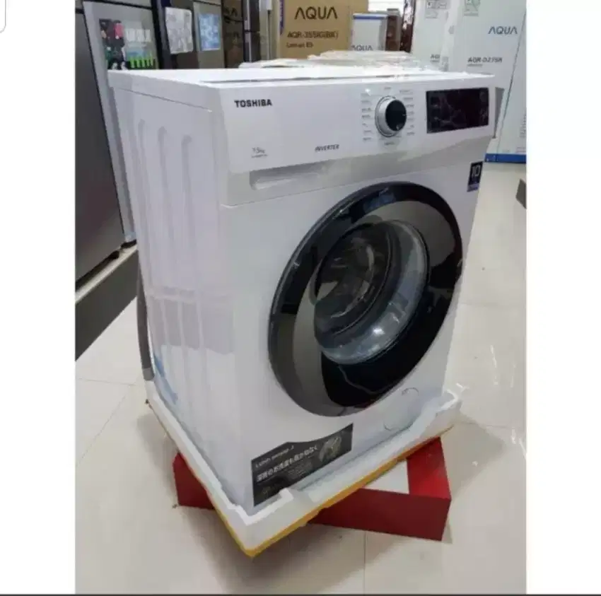 PROMO MESIN CUCI FRONT LOADING TOSHIBA 7,5 KG INVERTER GARANSI 10 THN