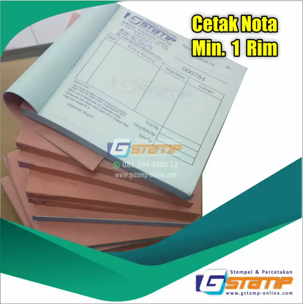 Cetak nota ncr 2 ply free desain