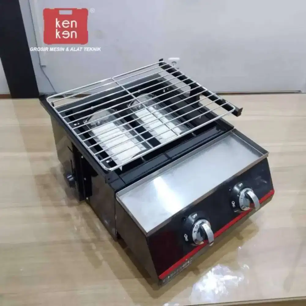 Kompor Panggang Gas Modena 2 Tungku Bakar Panggangan