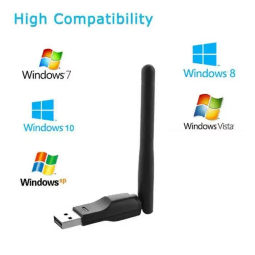 USB Wifi Receiver Wireless Penangkap Signal / Sinyal Model Antena