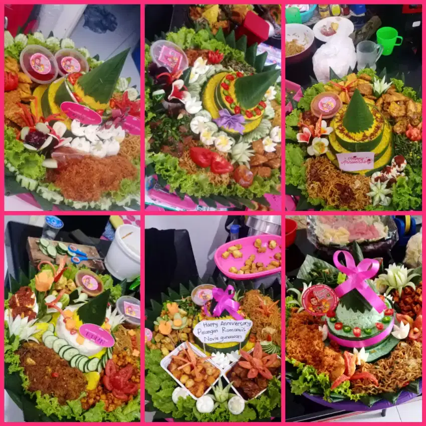 Tumpeng termurah berkwalitas lauk melimpah catering dnj