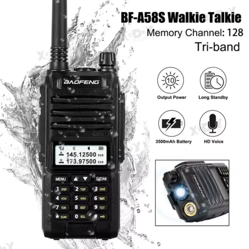 HT baru baofeng a58s warna hitam