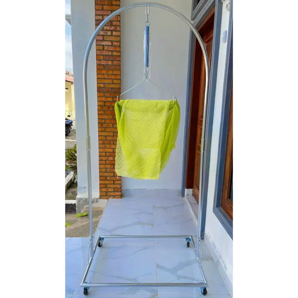 Ayunan bayi set lengkap roda pengunci