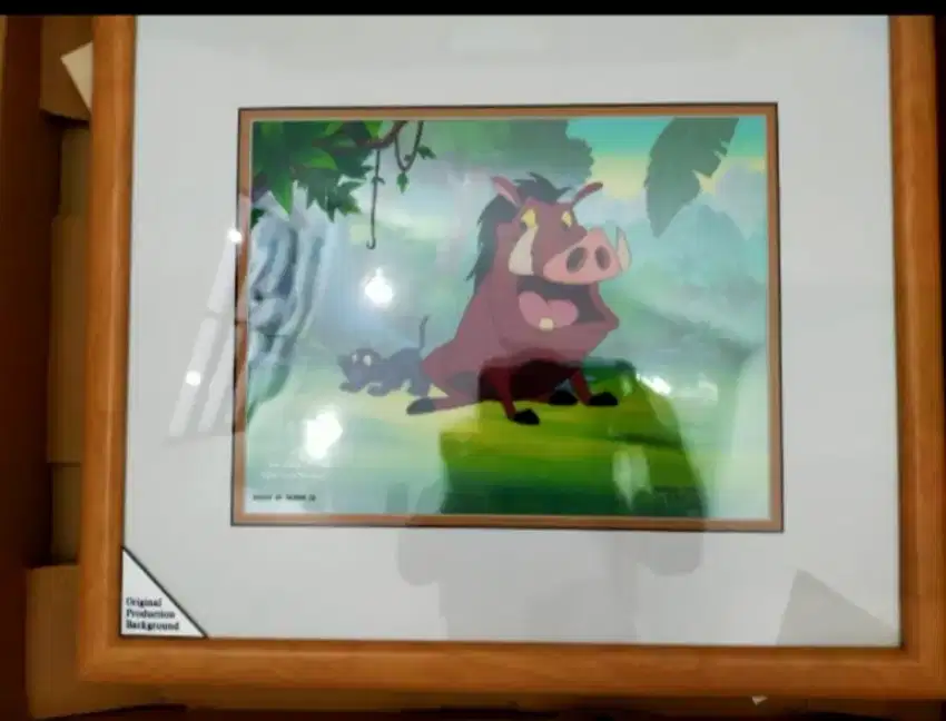 Original Disney Cel The Lion King's Timon & Pumbaa