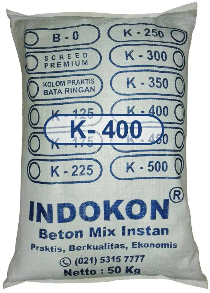 Beton Instan  K 400 Instan INDOKON - Beton Siap PAKAI