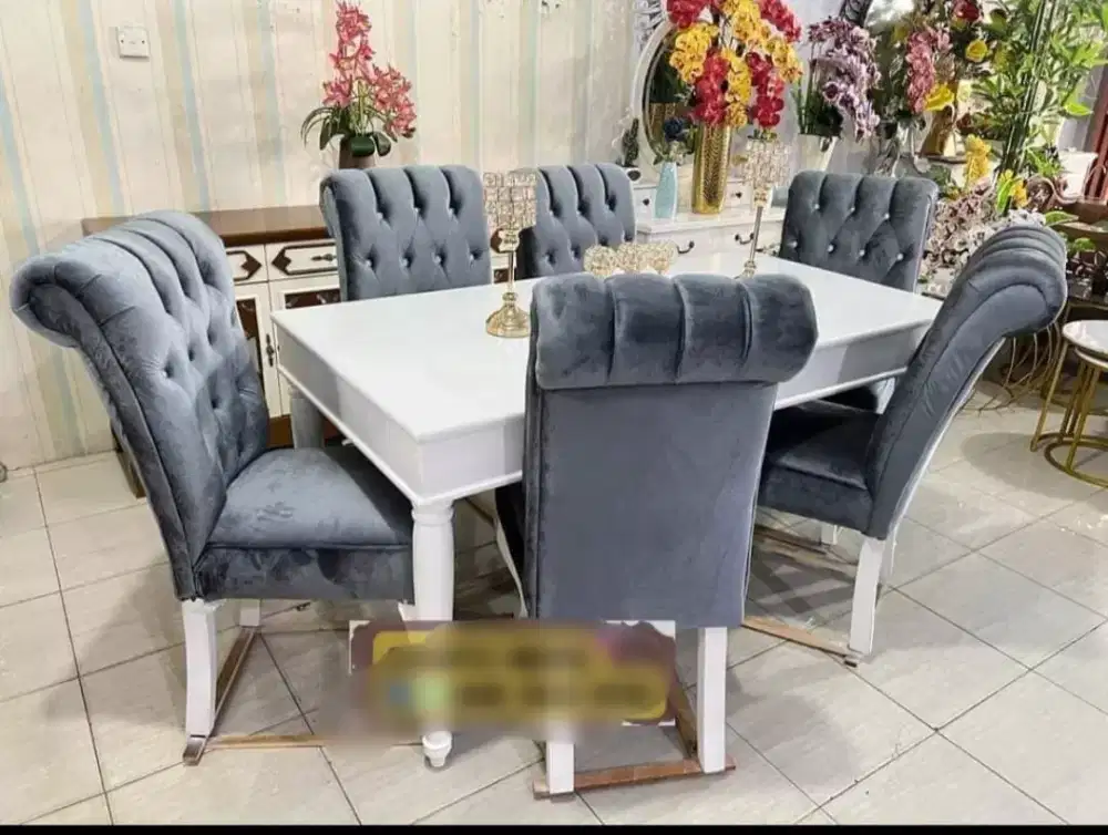 Meja Makan Selina 6kursi CAT DUCO