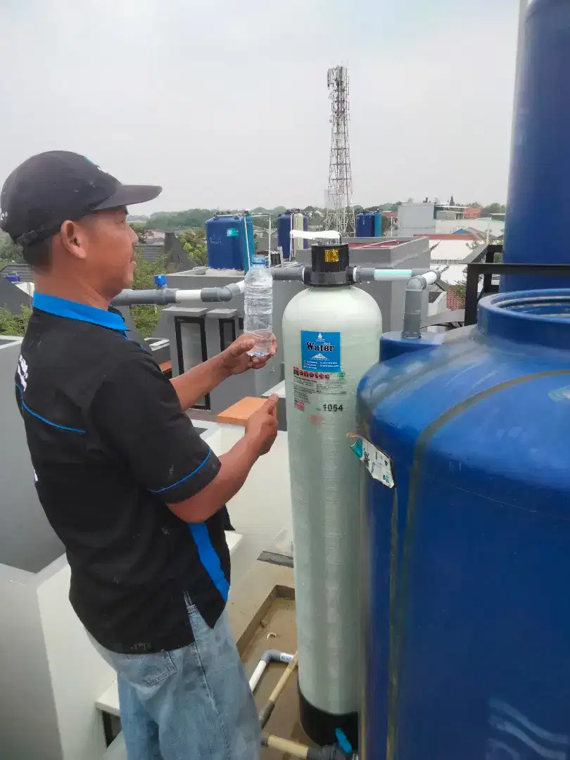 Filter penyaringan air warna kuning zat besi kapur bau keruh butek Dll