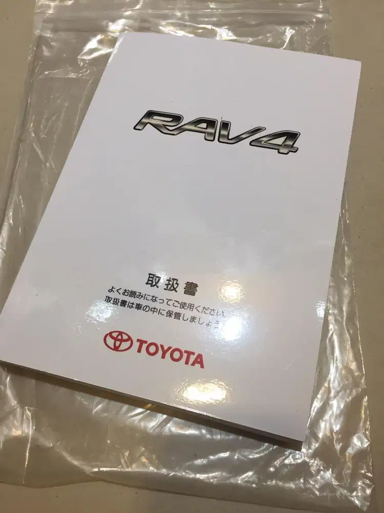 Book Manual Repro Ori Toyota Rav4 Japan atau Aus 2001 - 2005
