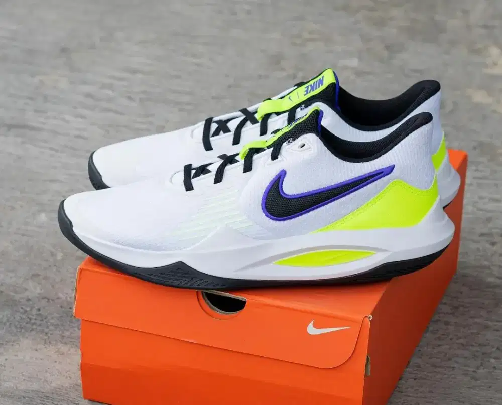 Sepatu Basket Original Nike Precision V White Olahraga 913549451