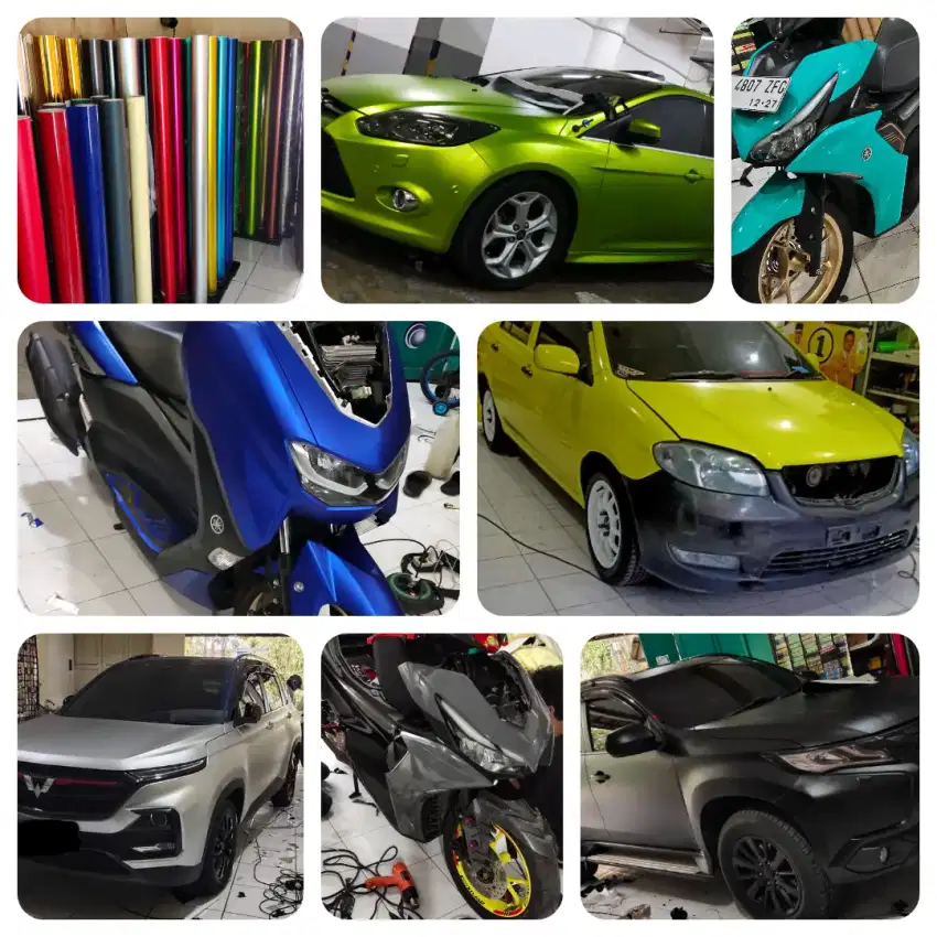 Stiker wrapping mobil & motor