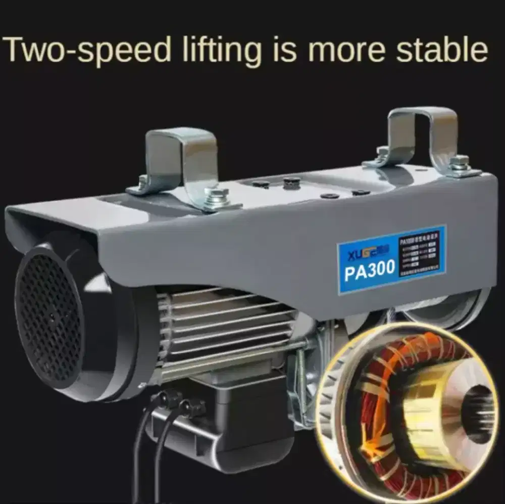 300kg wire rope mini hoist listrik takel katrol elektrik