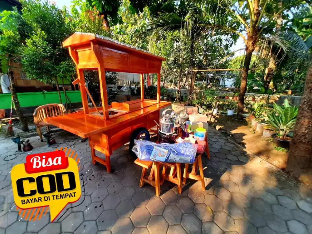 Gerobak Angkringan murah Gratis ongkir bayar COD Bandung *03