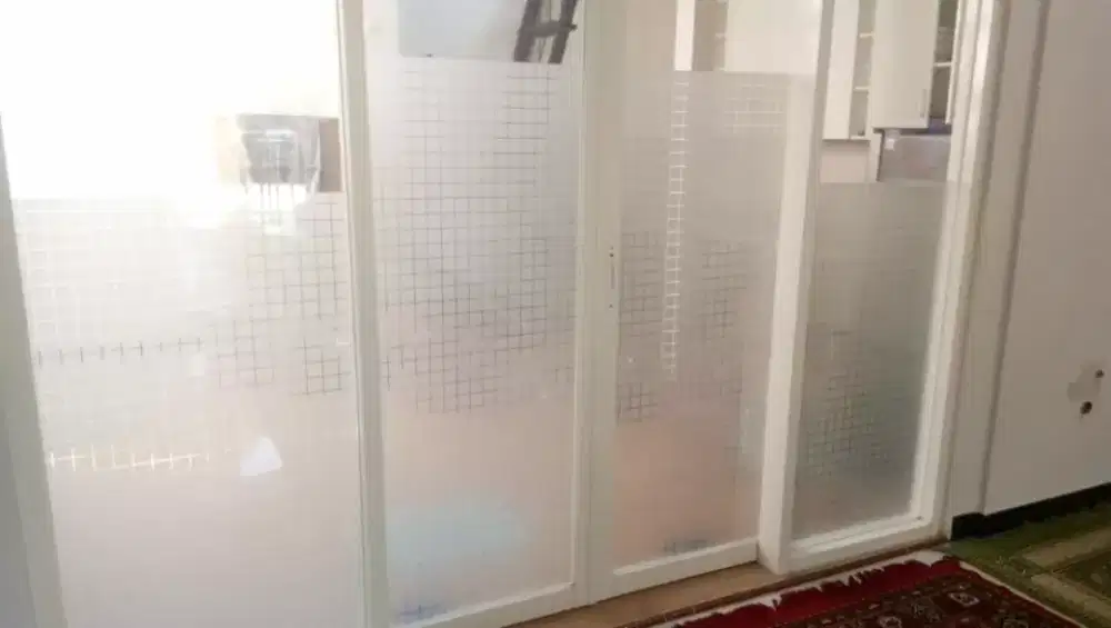 Sticker kaca kotak sanblas