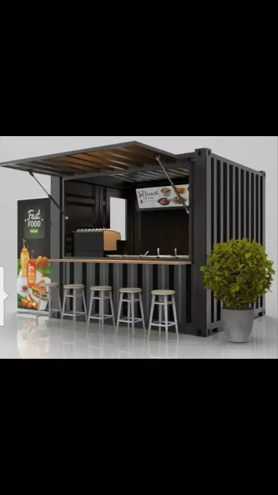 CONTAINER CAFE/OFFICE/OUTLET BISNIS/JUALAN DLL 10FT JUAL BELI SEWA