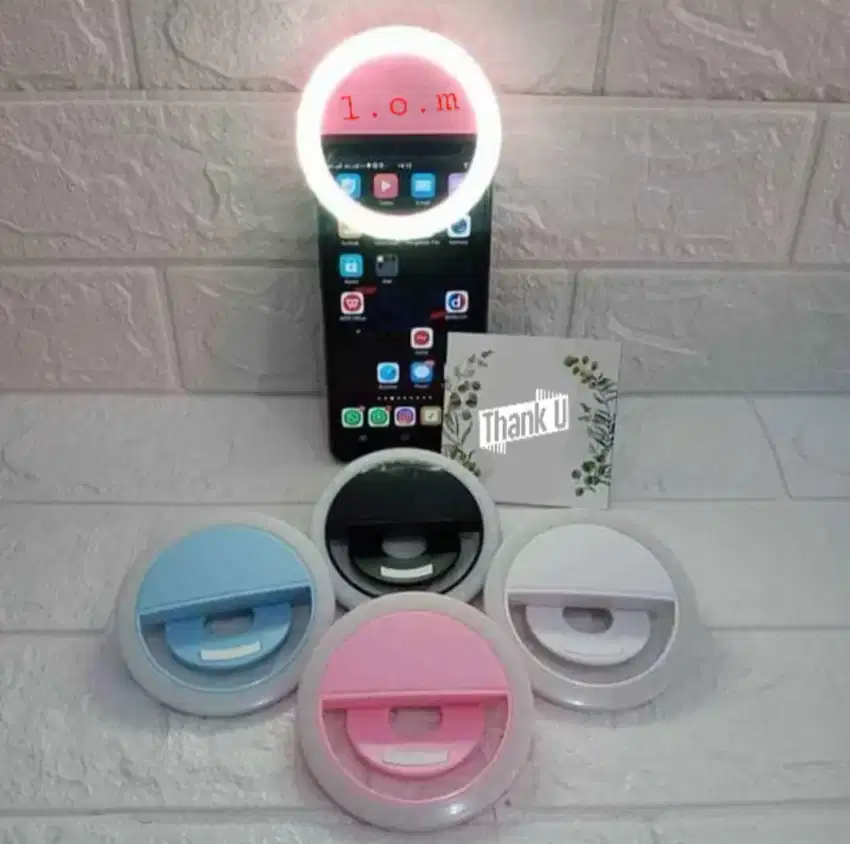 lampu ring selfie charger