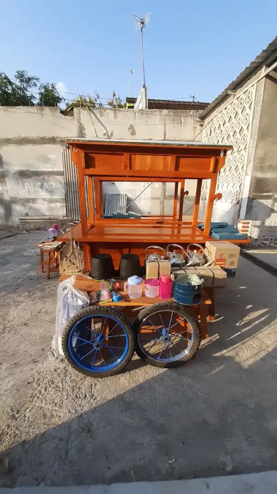 PROMO gerobak Angkringan paket komplit peralatan siap usaha