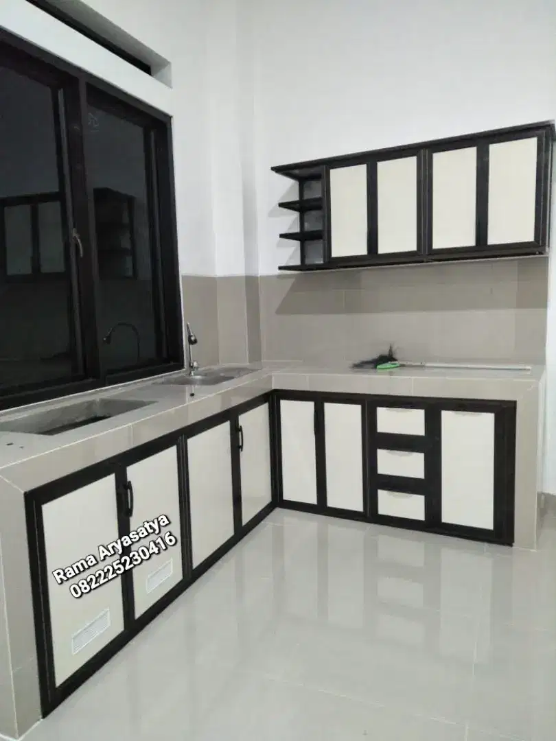 Kitchen set minimalis aluminium murah harga terjangkau