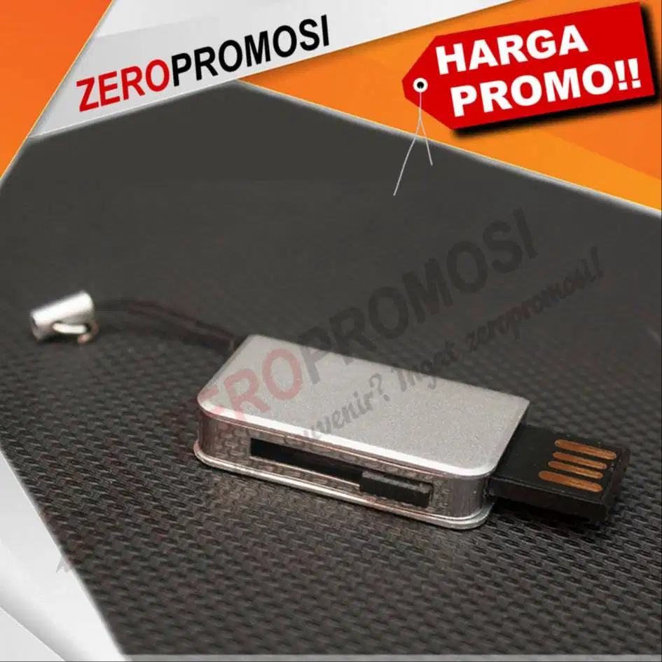 Slim Bookcase Flashdisk metal simpel FDSL24