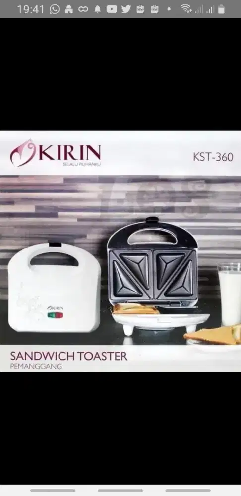 Pemanggang Roti kirin Sandwich Toaster