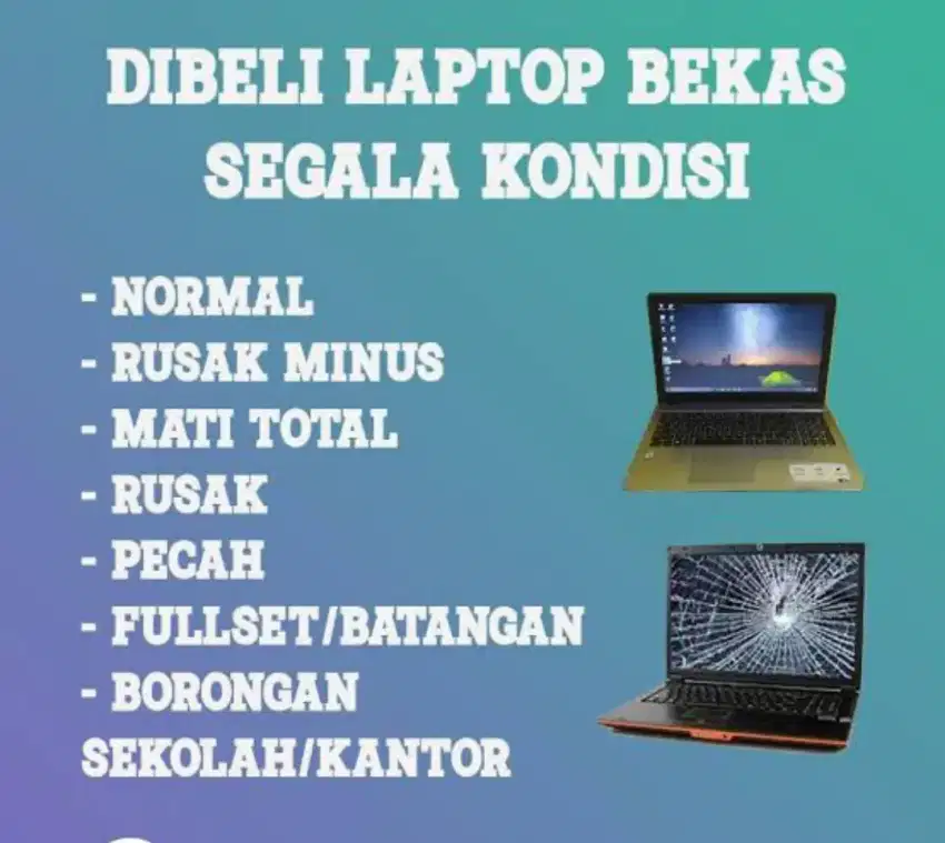 Dibeli Laptop netbok setiap hari