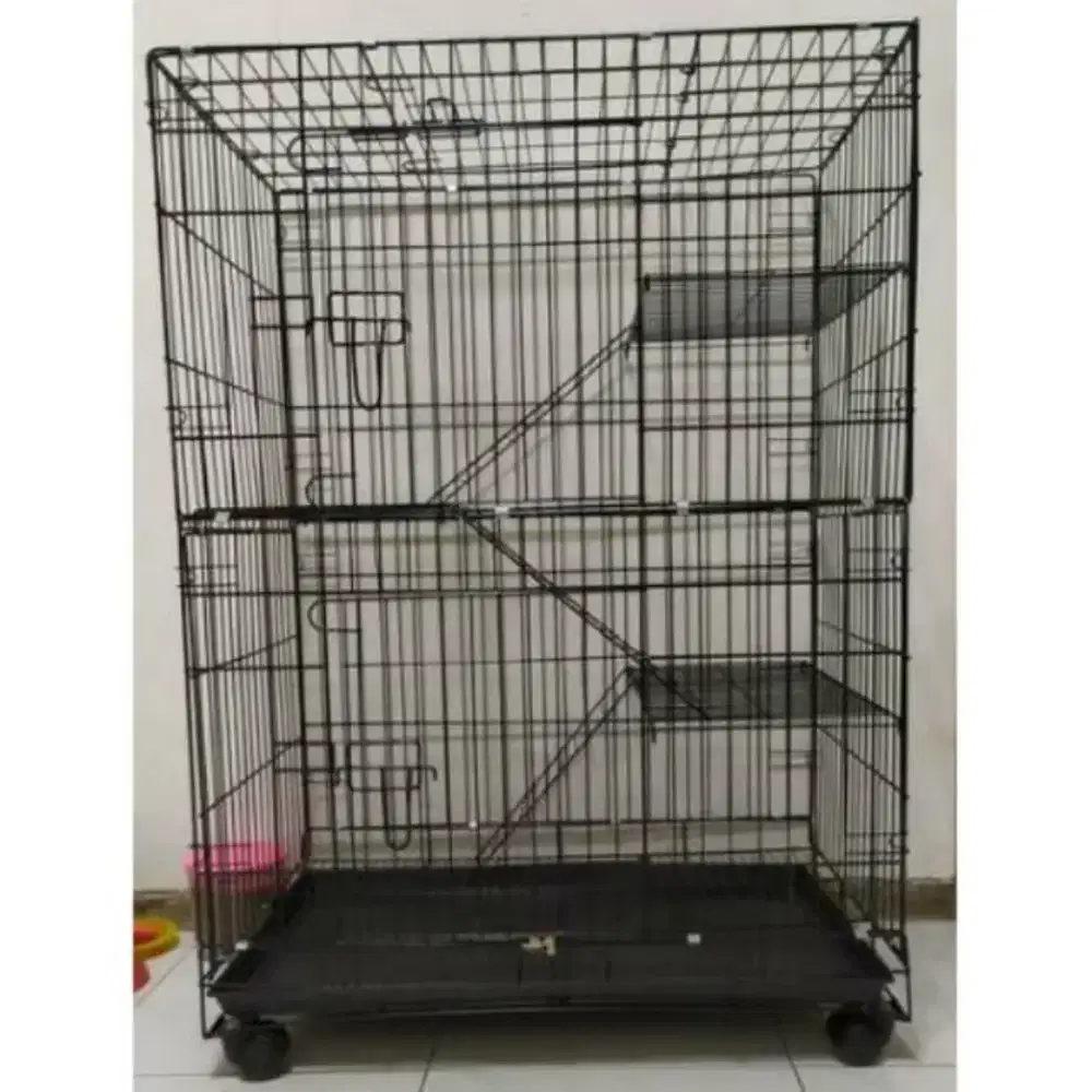 (OJOL ONLY) Kandang Kucing 3 Tingkat 76x47x105