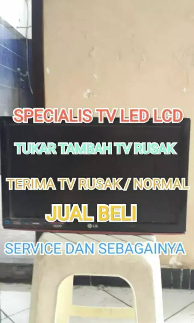 Terima TV rusak led LCD jual beli dsb