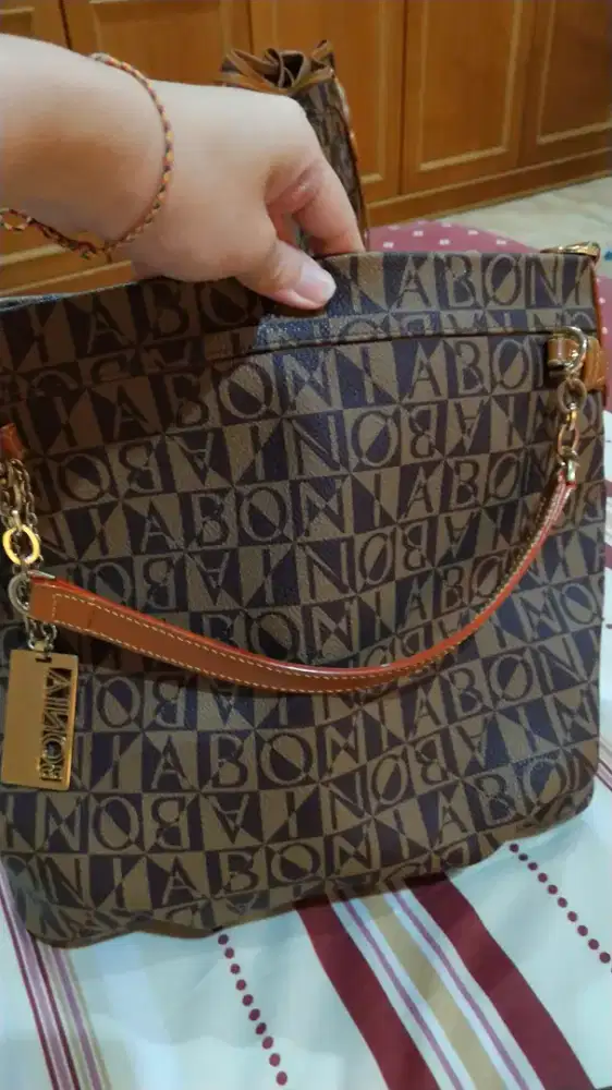 tas cokelat 3 fungsi