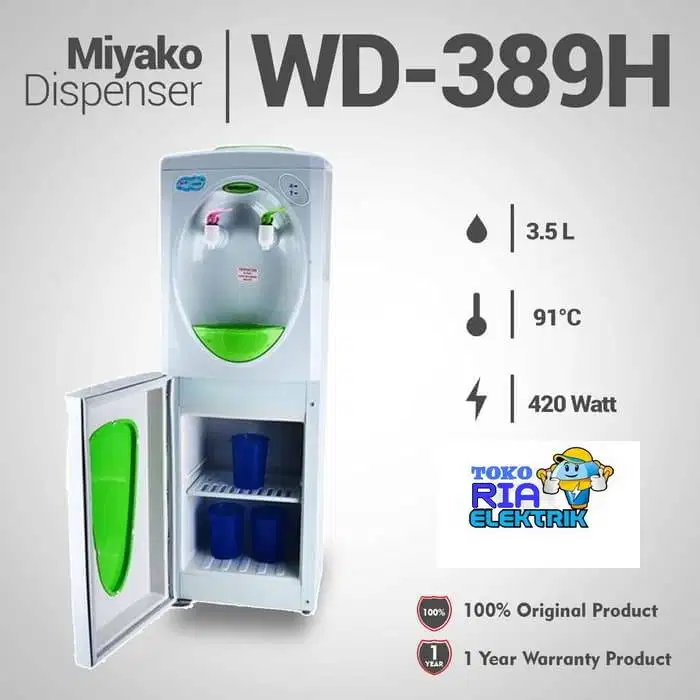 DISPENSER MIYAKO WD 389 HC ( PANAS / DINGIN )