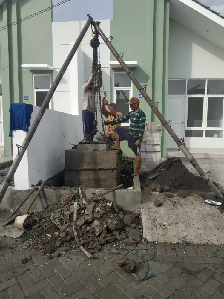 Ground tank tandon air beton cor