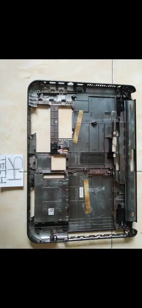 Casing Bawah, Bottombase, Bottomcase Dell Inspiron N3421