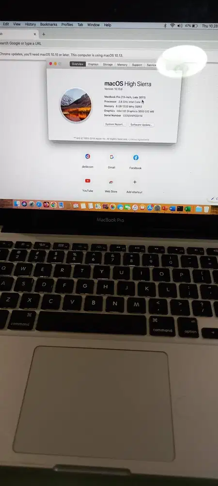 Mac Book Pro 13 Inch i7 Late 2011